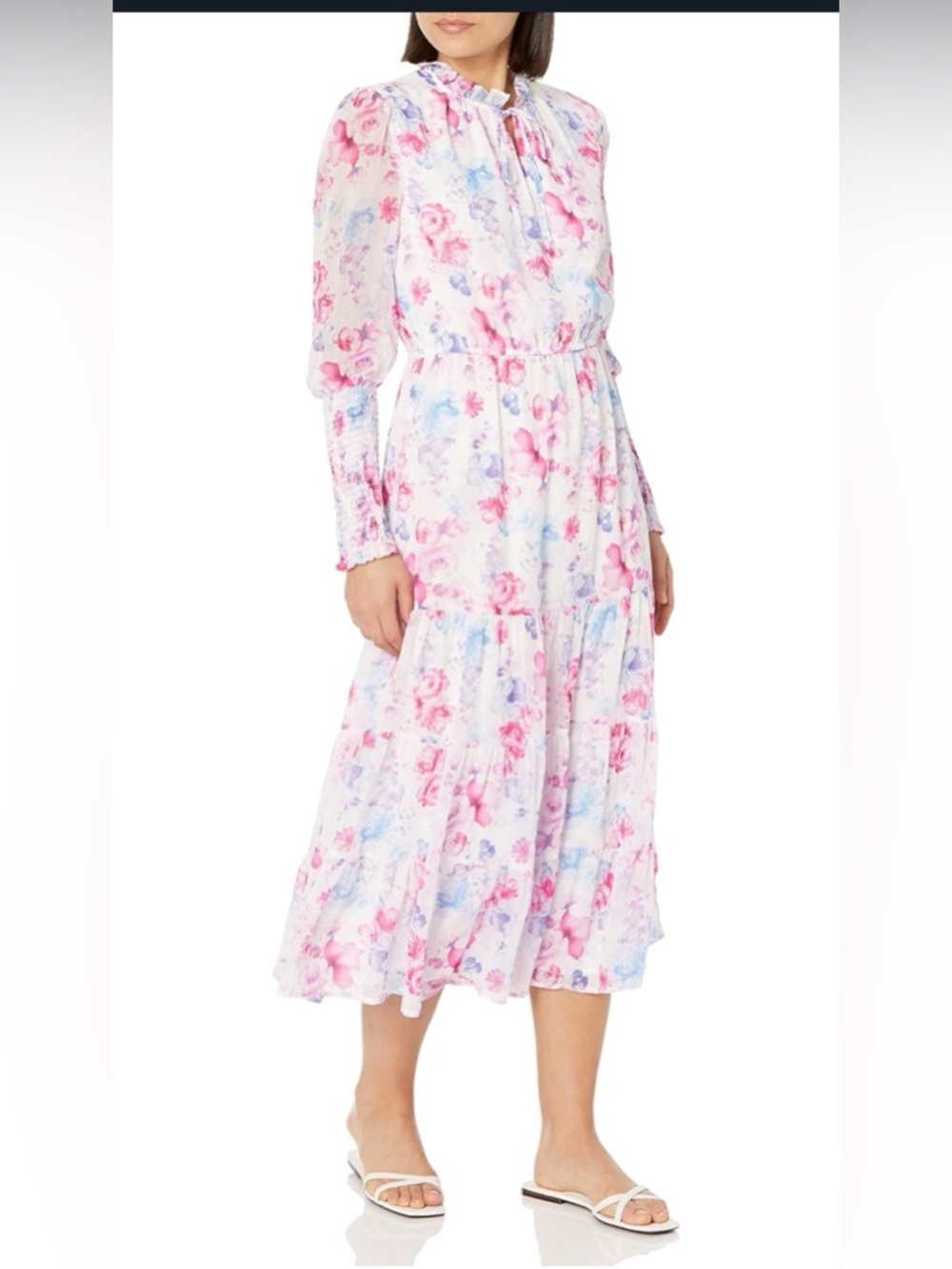 BB Dakota Pink Floral Maxi Dress Size XS